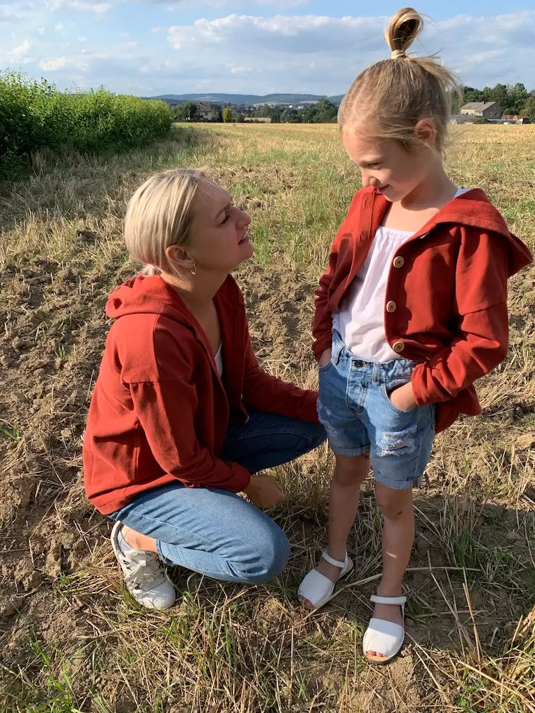 Schnittmuster Kapuzenjacke Noah