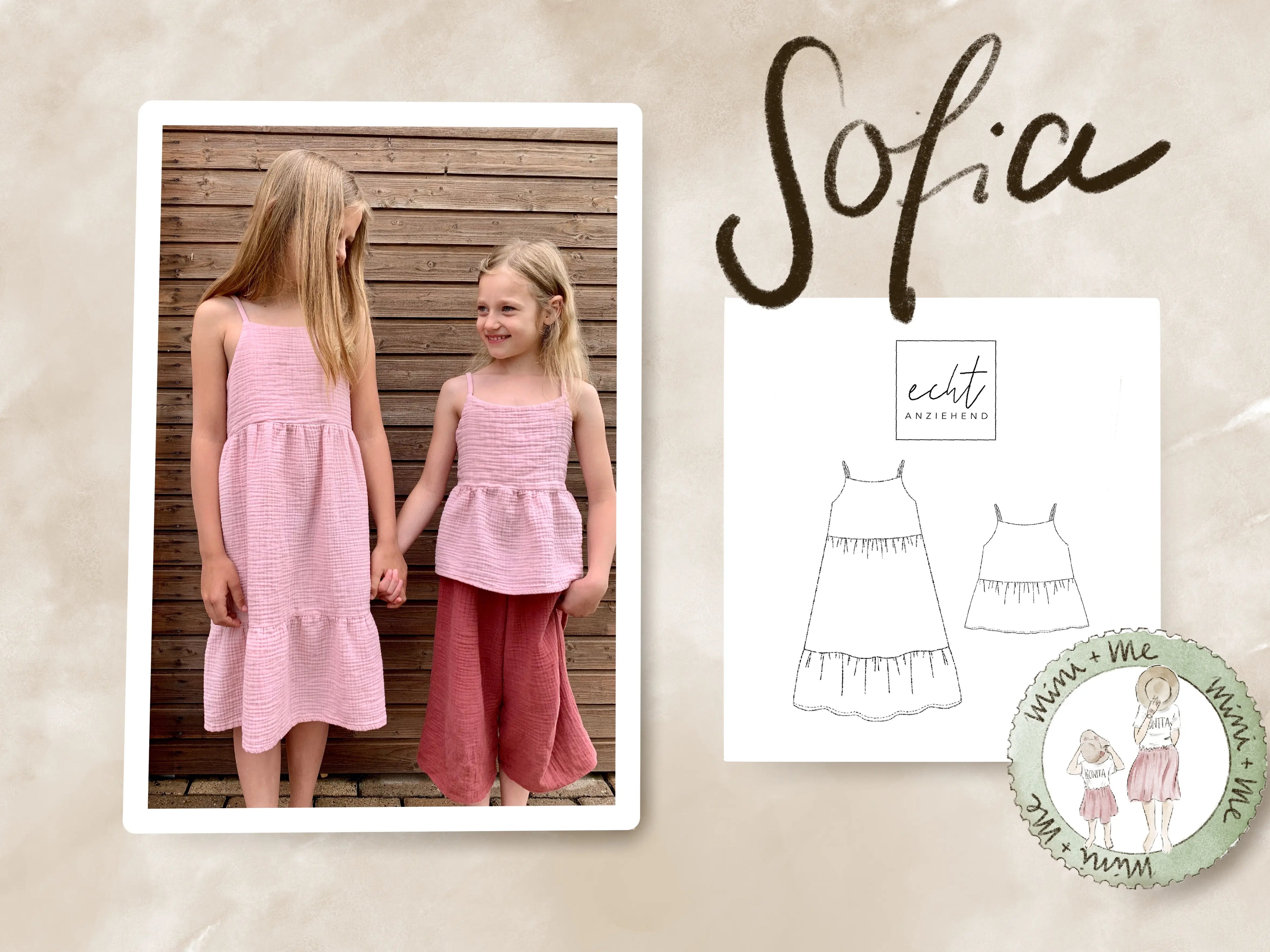Schnittmuster Kleid/Top Sofia