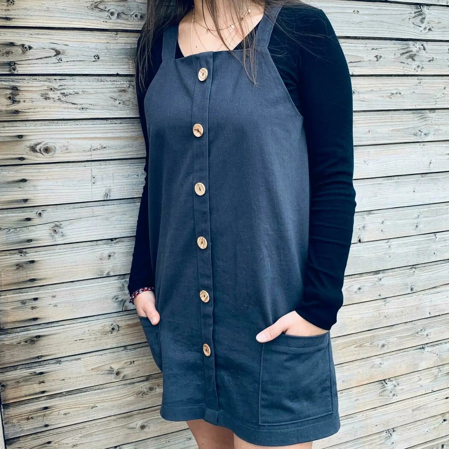 Schnittmuster Latzkleid Lotta