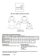 Schnittmuster Midikleid/Bluse Zoe