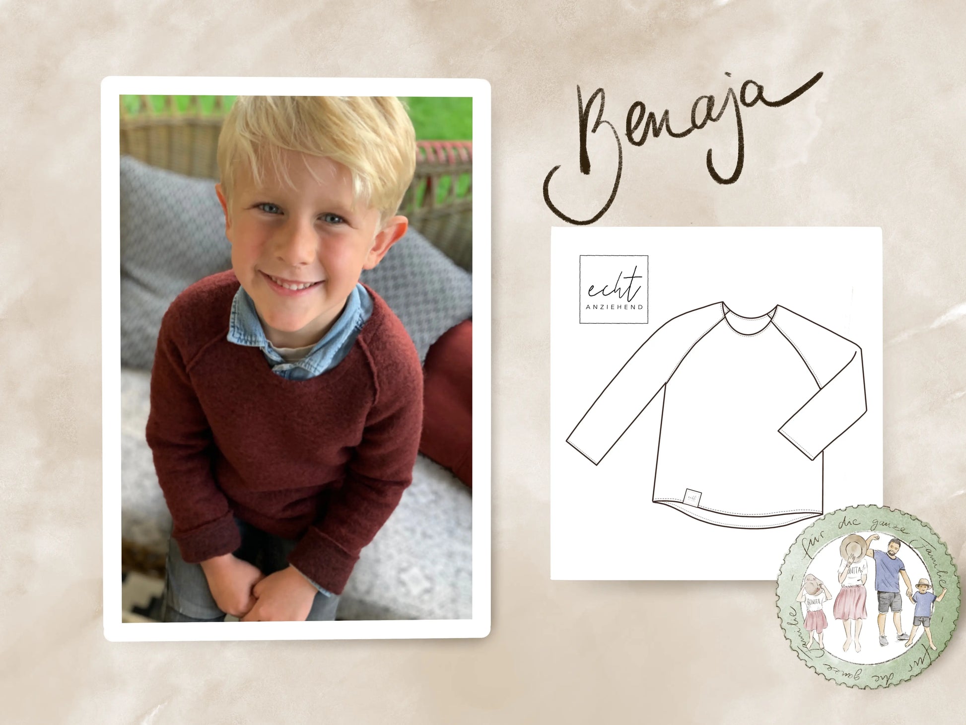 Schnittmuster Pullover Benaja
