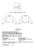 Schnittmuster Pullover Kim