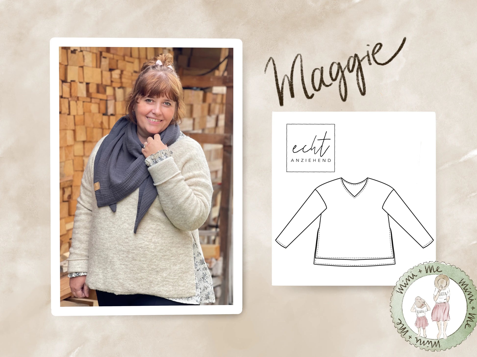 Schnittmuster Pullover Maggie
