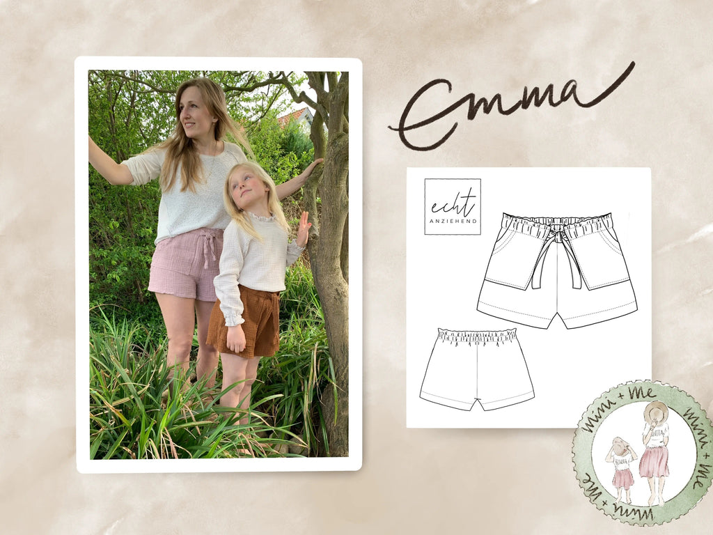 Schnittmuster Shorts Emma