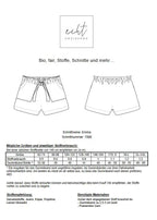 Schnittmuster Shorts Emma