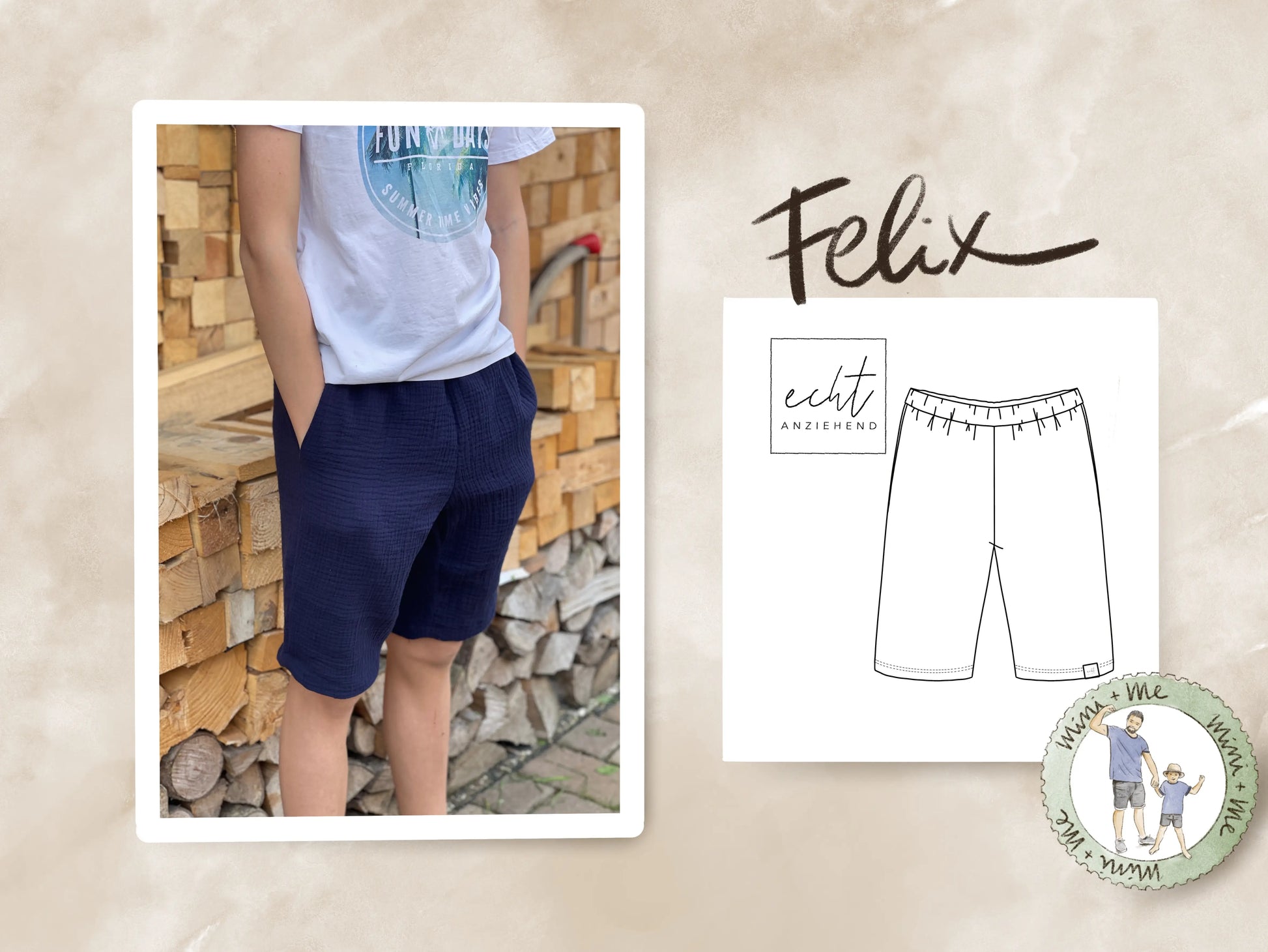 Schnittmuster Shorts Felix