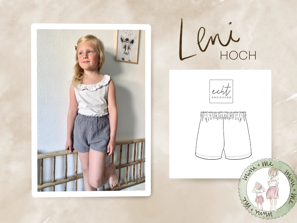 Schnittmuster Shorts Leni (hoch)
