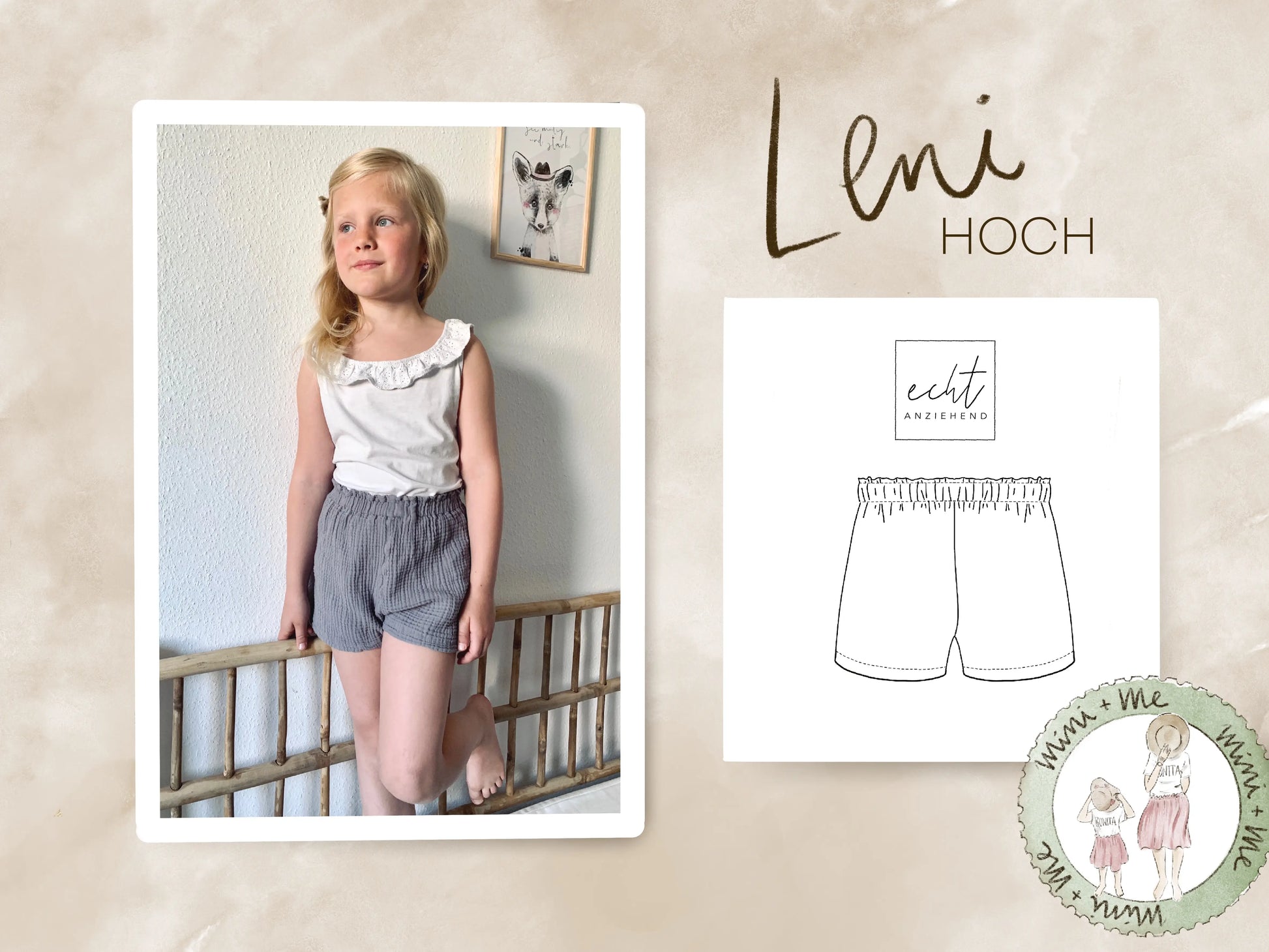 Schnittmuster Shorts Leni (hoch)