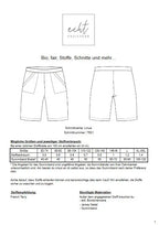 Schnittmuster Shorts Linus