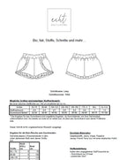 Schnittmuster Shorts Lissy