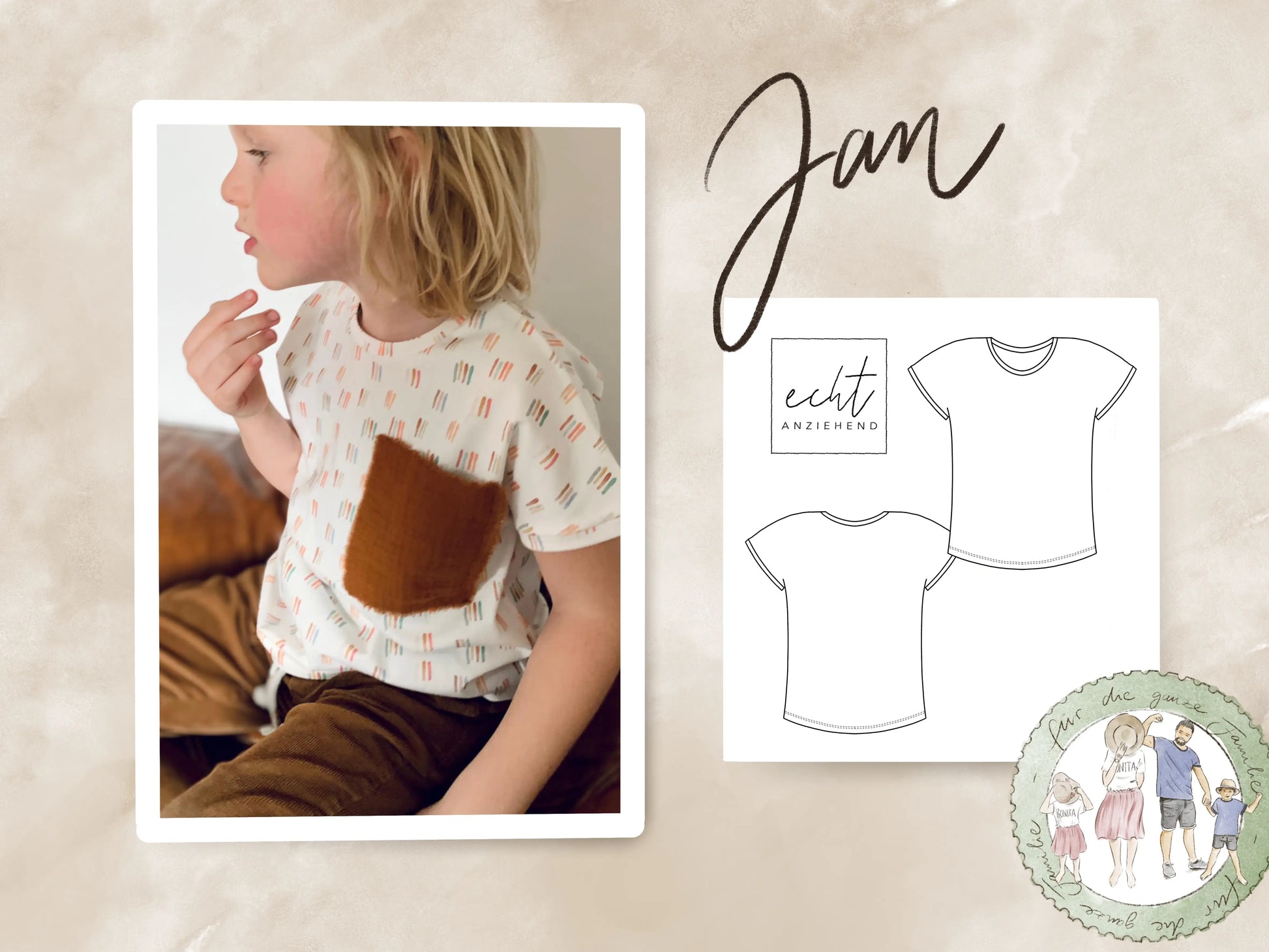 Schnittmuster T-Shirt Jan