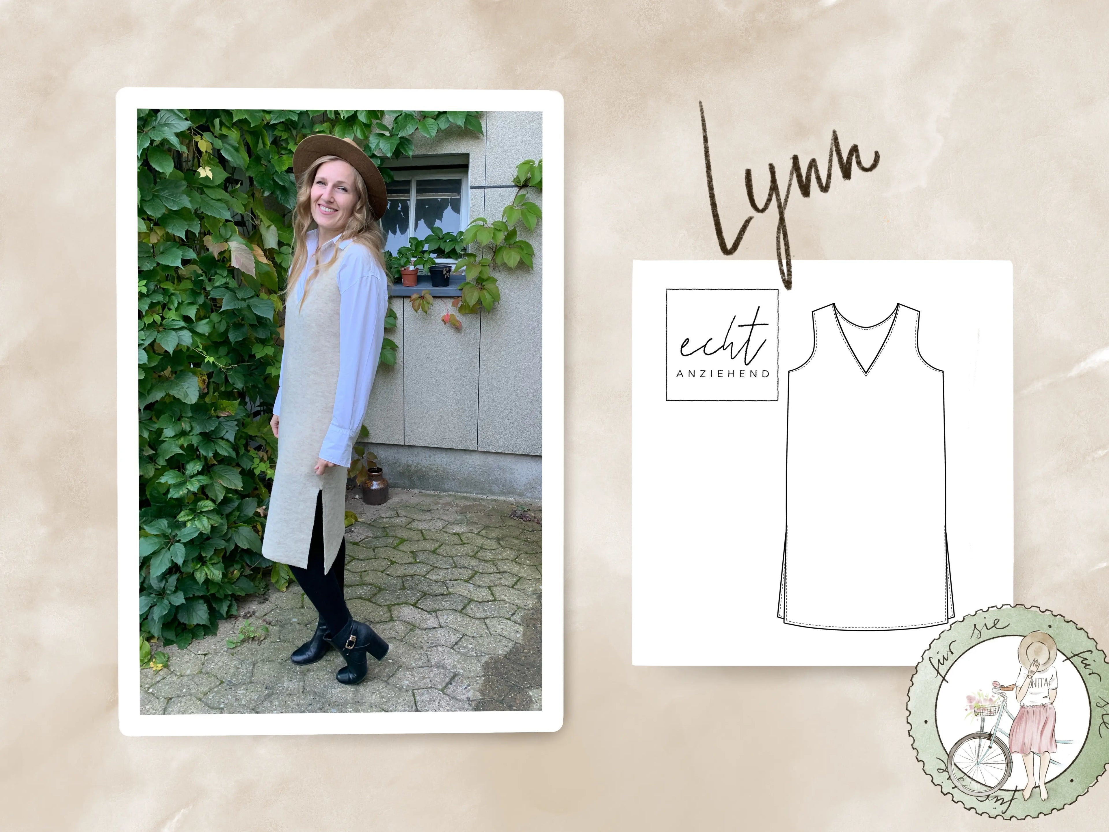 Schnittmuster Weste Lynn