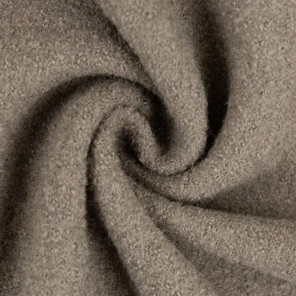 Schurwolle Walk dunkles taupe