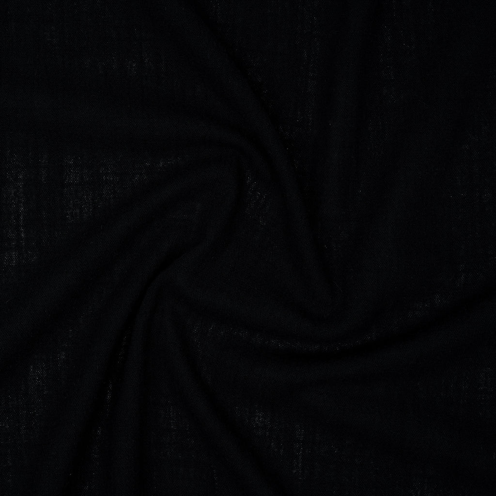 Slub Baumwolle Gewaschen Schwarz