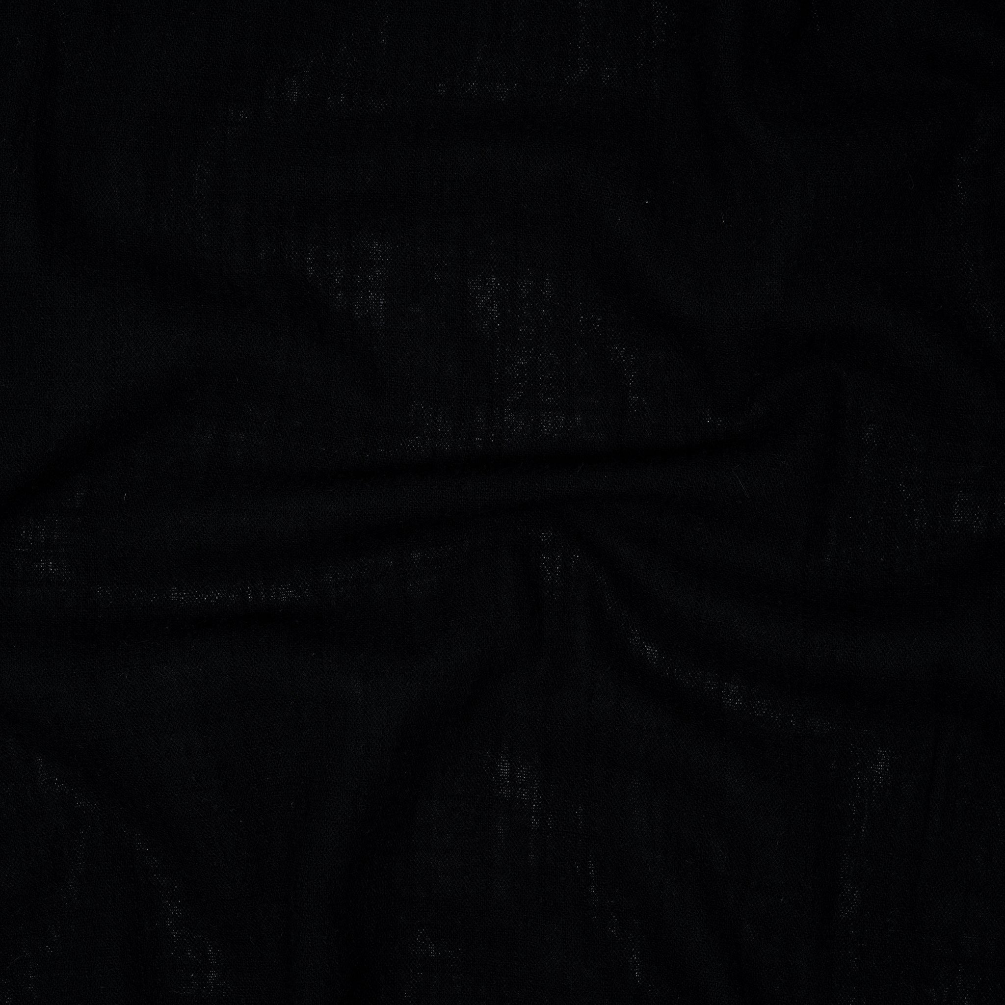 Slub Baumwolle Gewaschen Schwarz