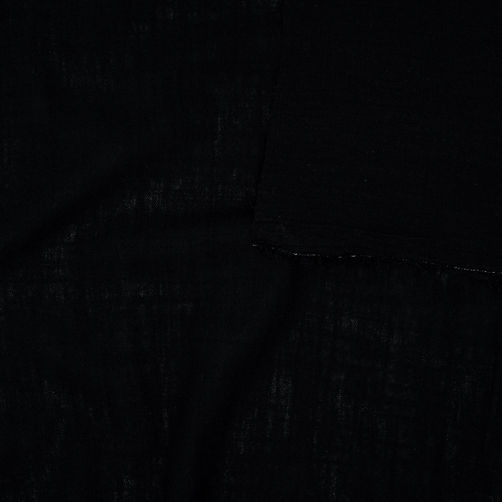 Slub Baumwolle Gewaschen Schwarz