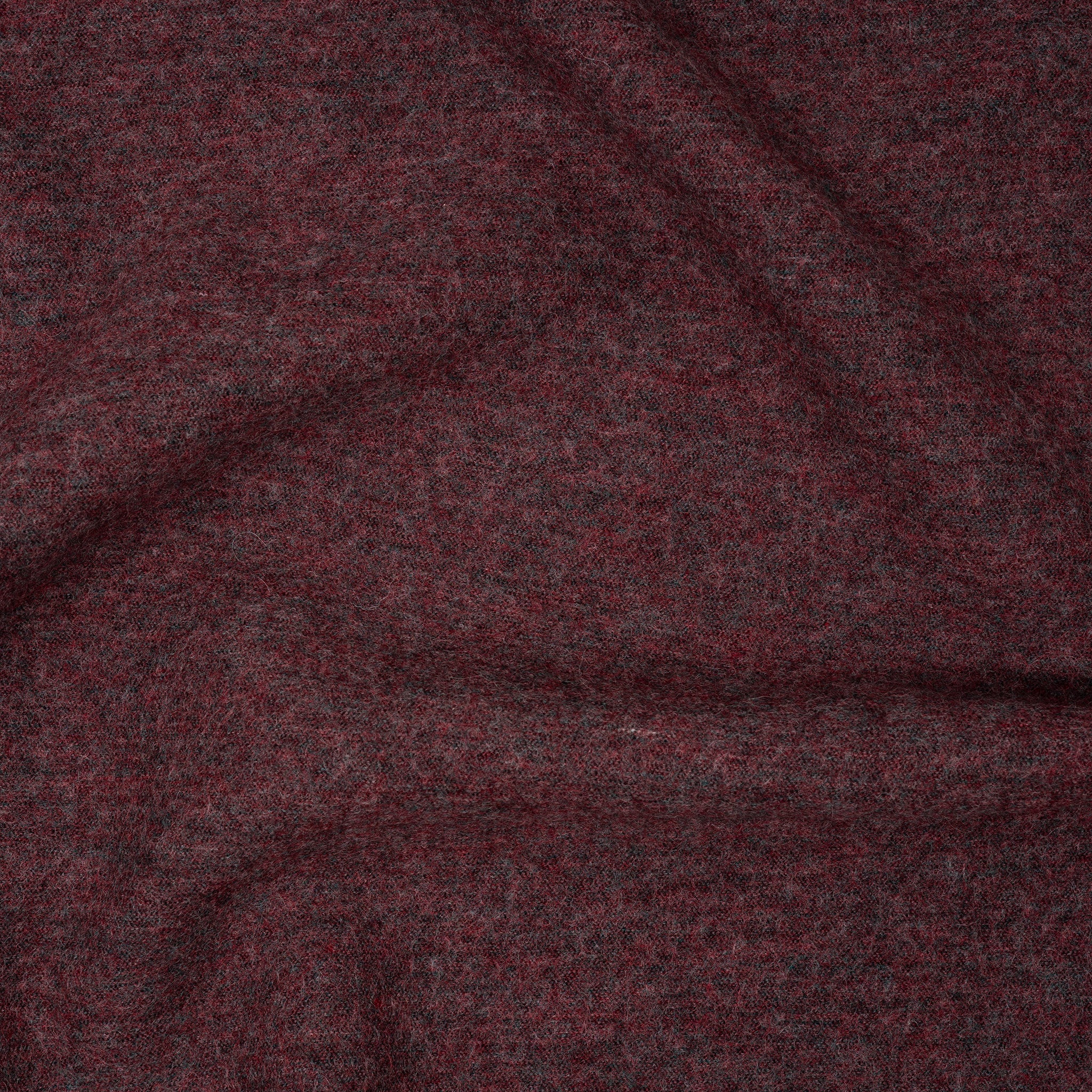 Strickwalk Bordeaux Grau Meliert