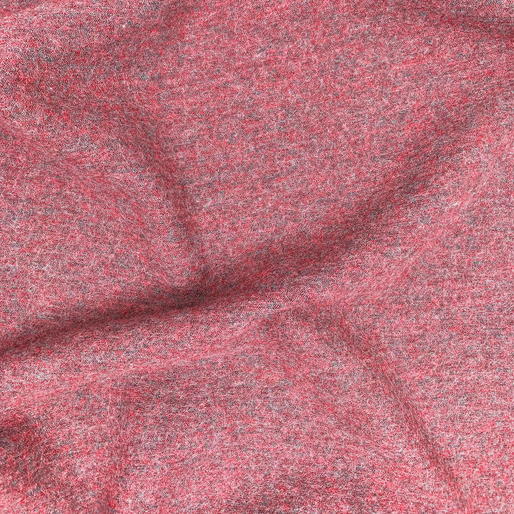 Strickwalk Bordeaux Grau meliert