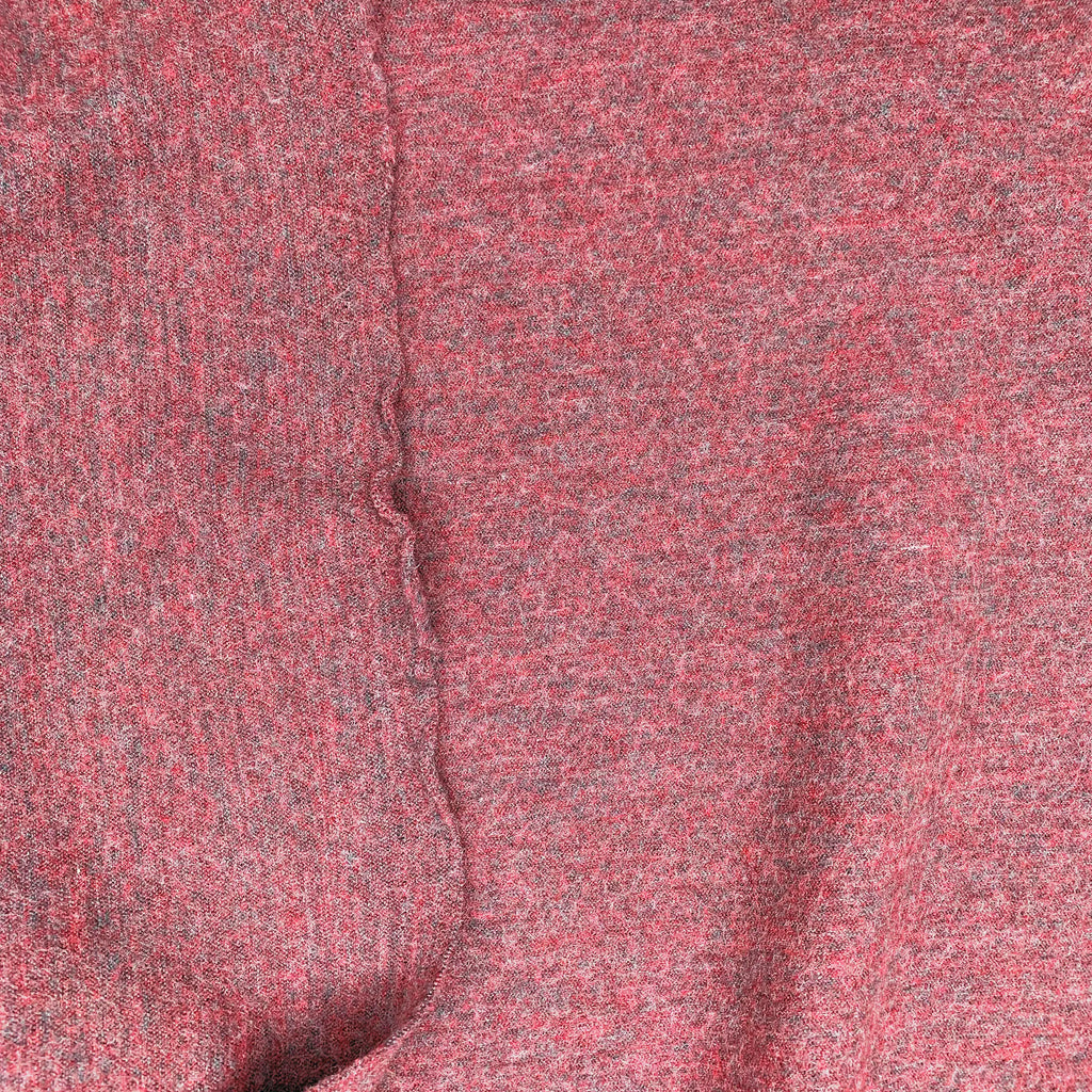 Strickwalk Bordeaux Grau meliert