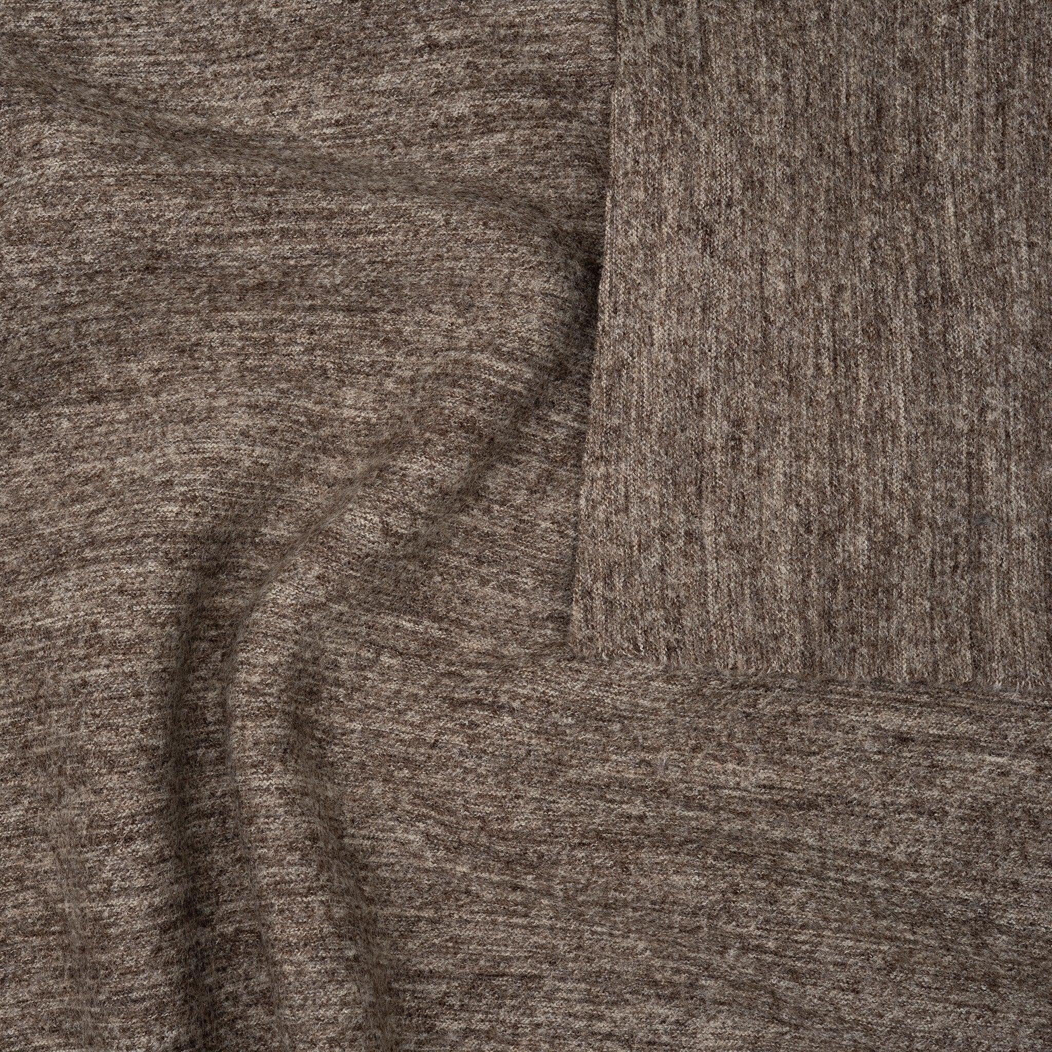 Strickwalk Braun meliert