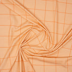 Tencel Jersey Raster Pfirsich | Stoffwerk