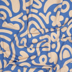 Tencel Jersey Regenbogen Abstrakt Blau | Stoffwerk