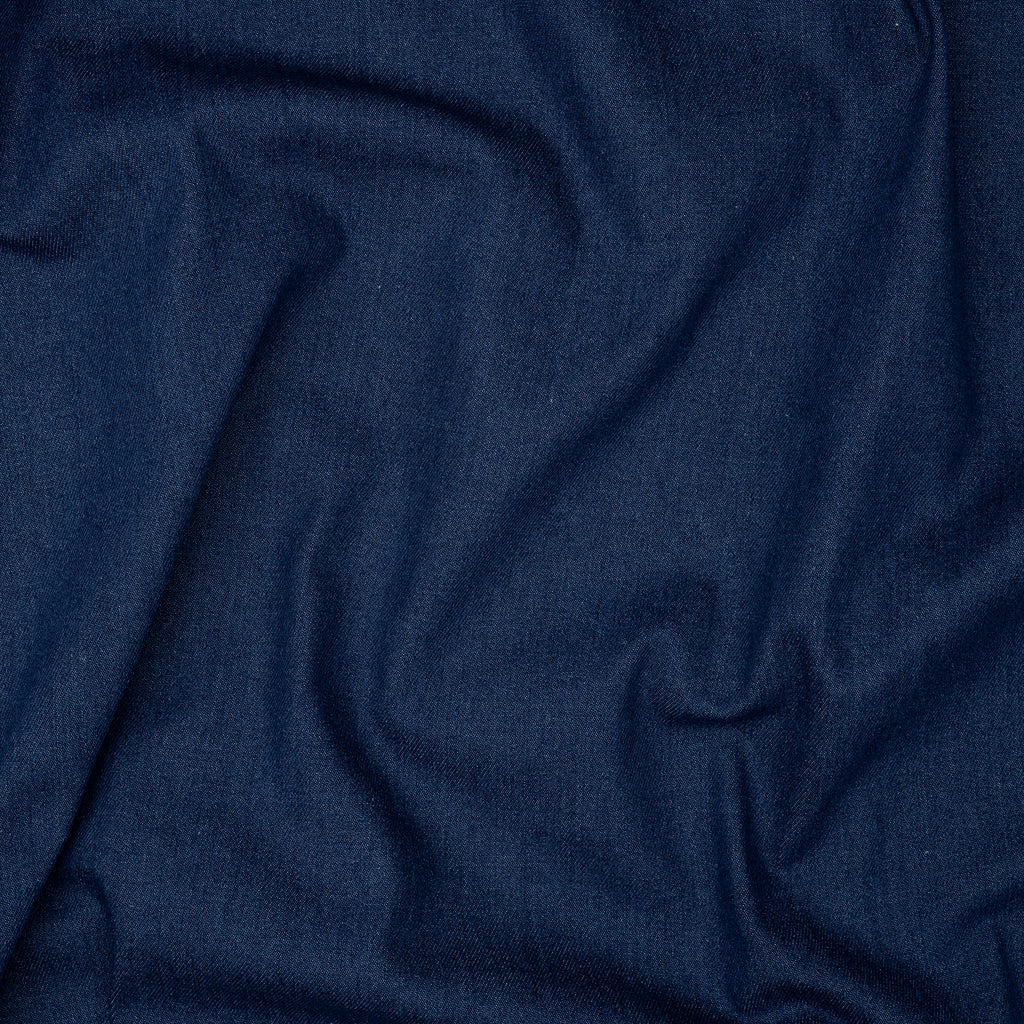 Twill Jeans Gewaschen Leicht Dehnbar Dunkelblau