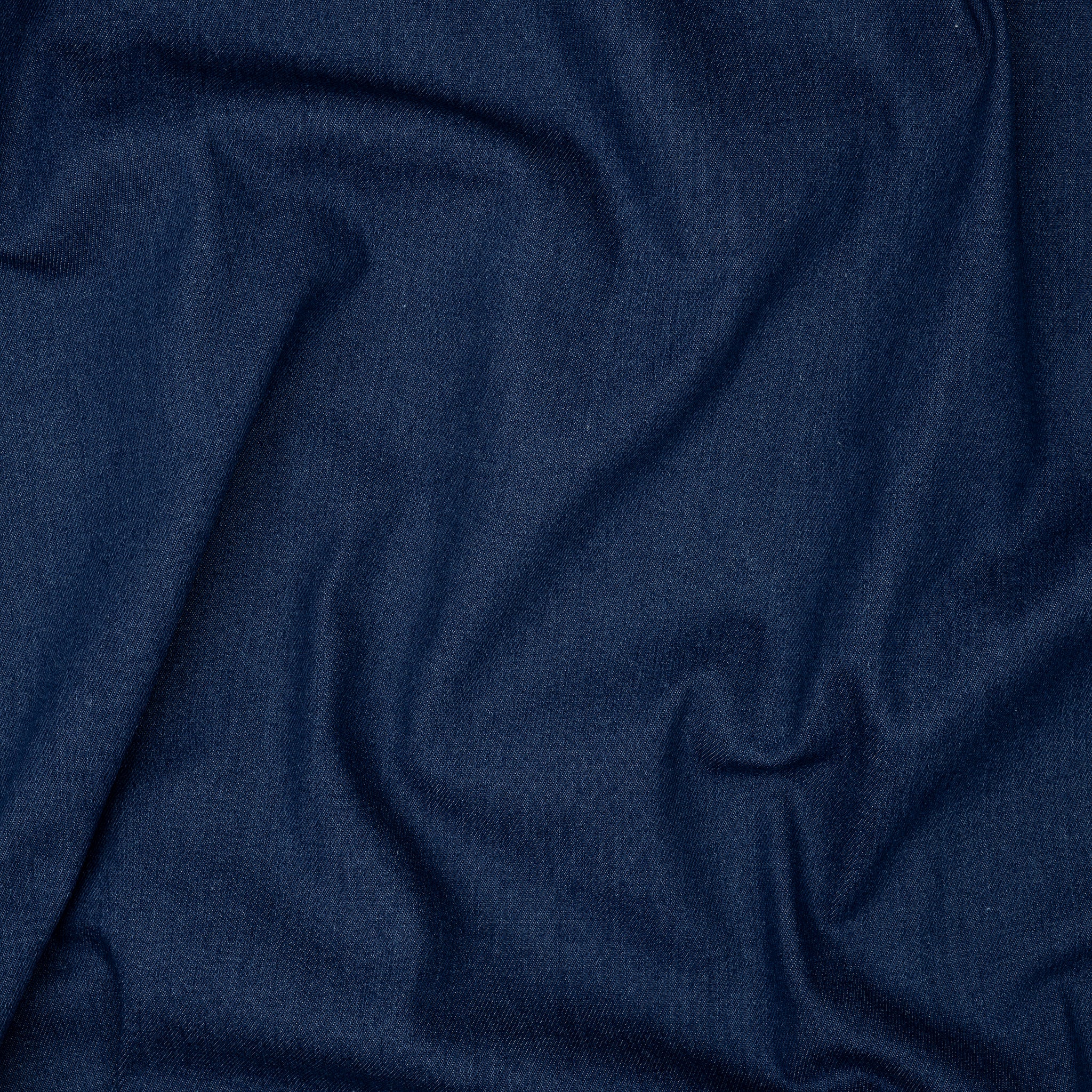 Twill Jeans Gewaschen Leicht Dehnbar Dunkelblau