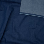 Twill Jeans Gewaschen Leicht Dehnbar Dunkelblau