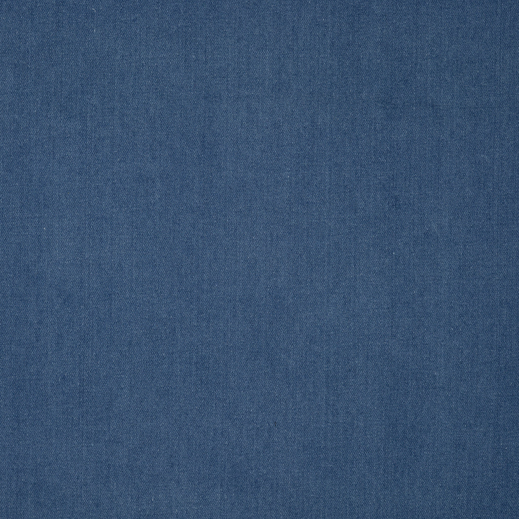 Twill Jeans Gewaschen Leicht Dehnbar Mittelblau