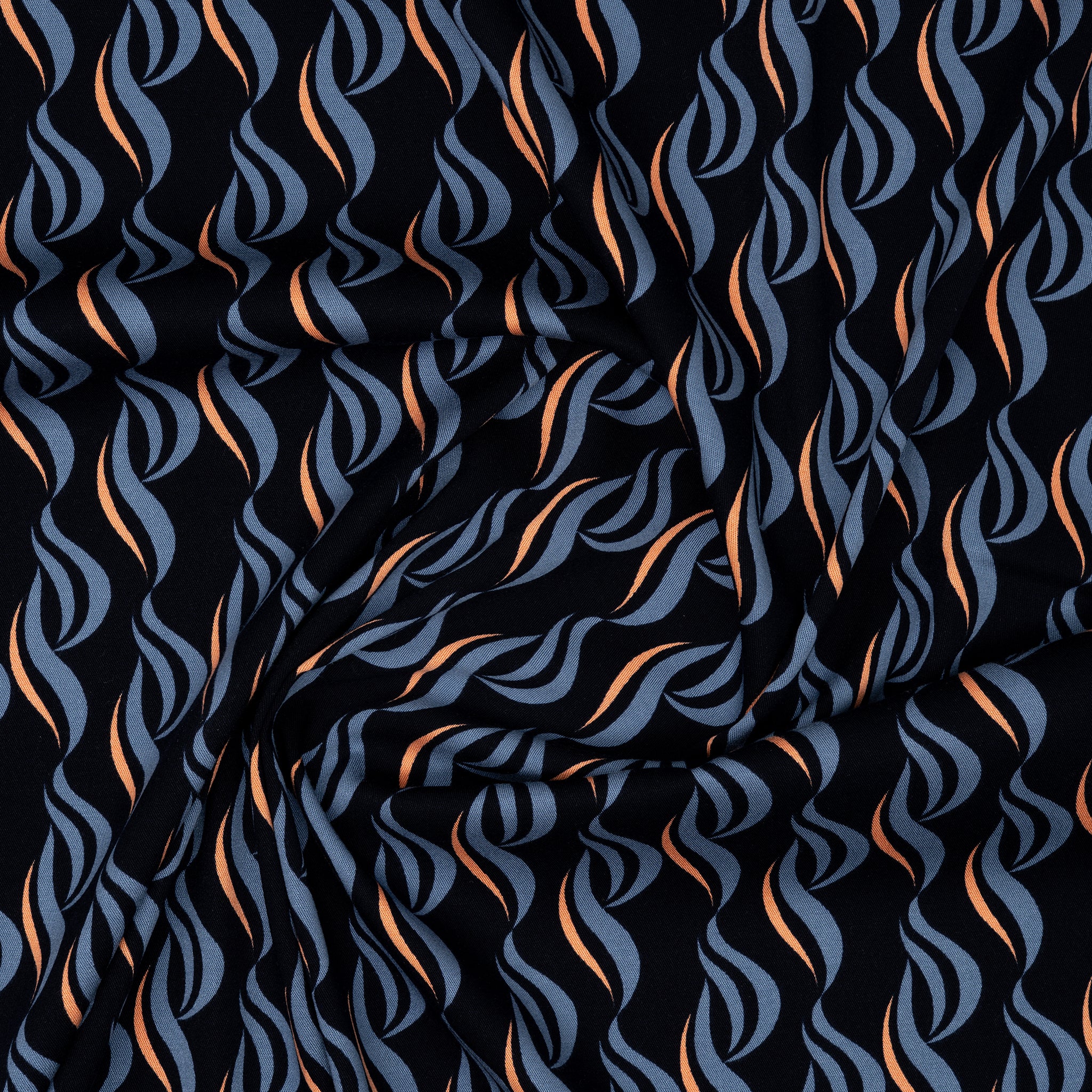 Viskose Abstrakt Navy B-Ware | Stoffwerk