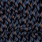 Viskose Abstrakt Navy B-Ware | Stoffwerk