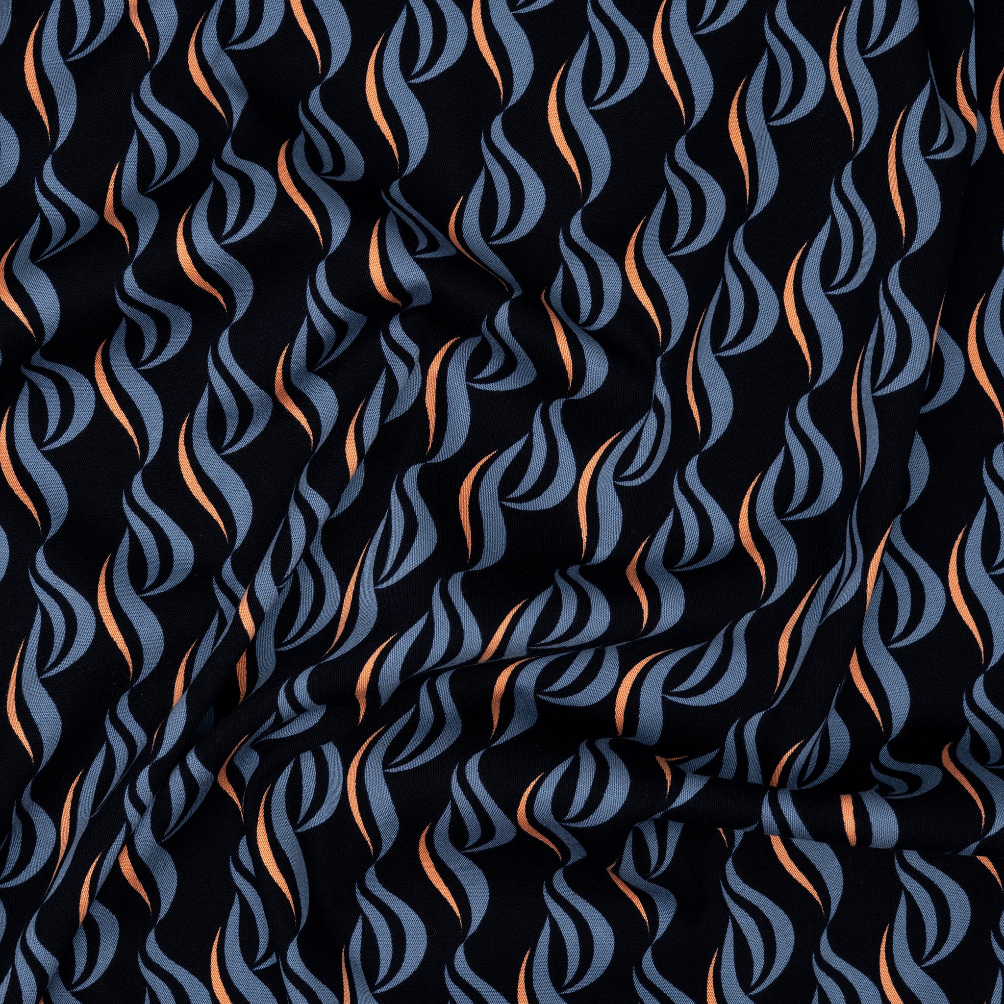 Viskose Abstrakt Navy B-Ware | Stoffwerk