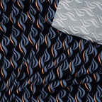Viskose Abstrakt Navy B-Ware | Stoffwerk