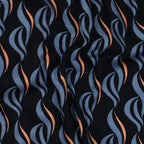 Viskose abstrakt navy