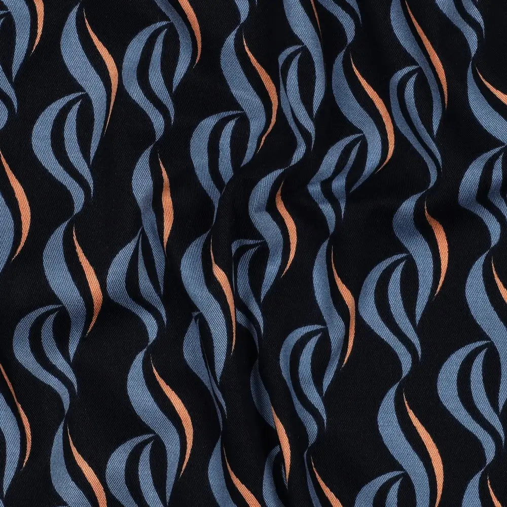 Viskose abstrakt navy