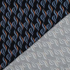 Viskose abstrakt navy