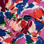 Viskose Aquarell-Blume | Stoffwerk