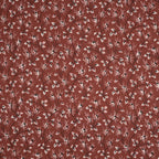 Viskose Blütenzweige Rosa Braun | Stoffwerk