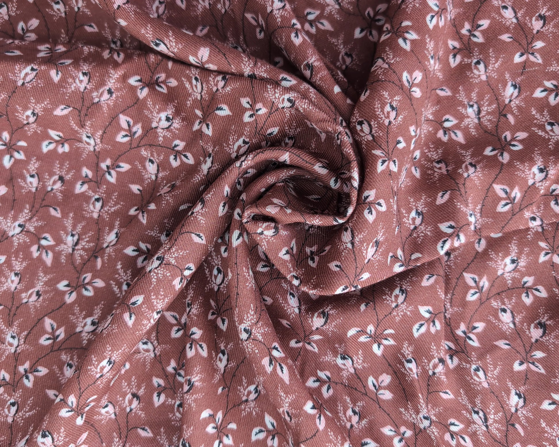 Viskose Blütenzweige rosa braun