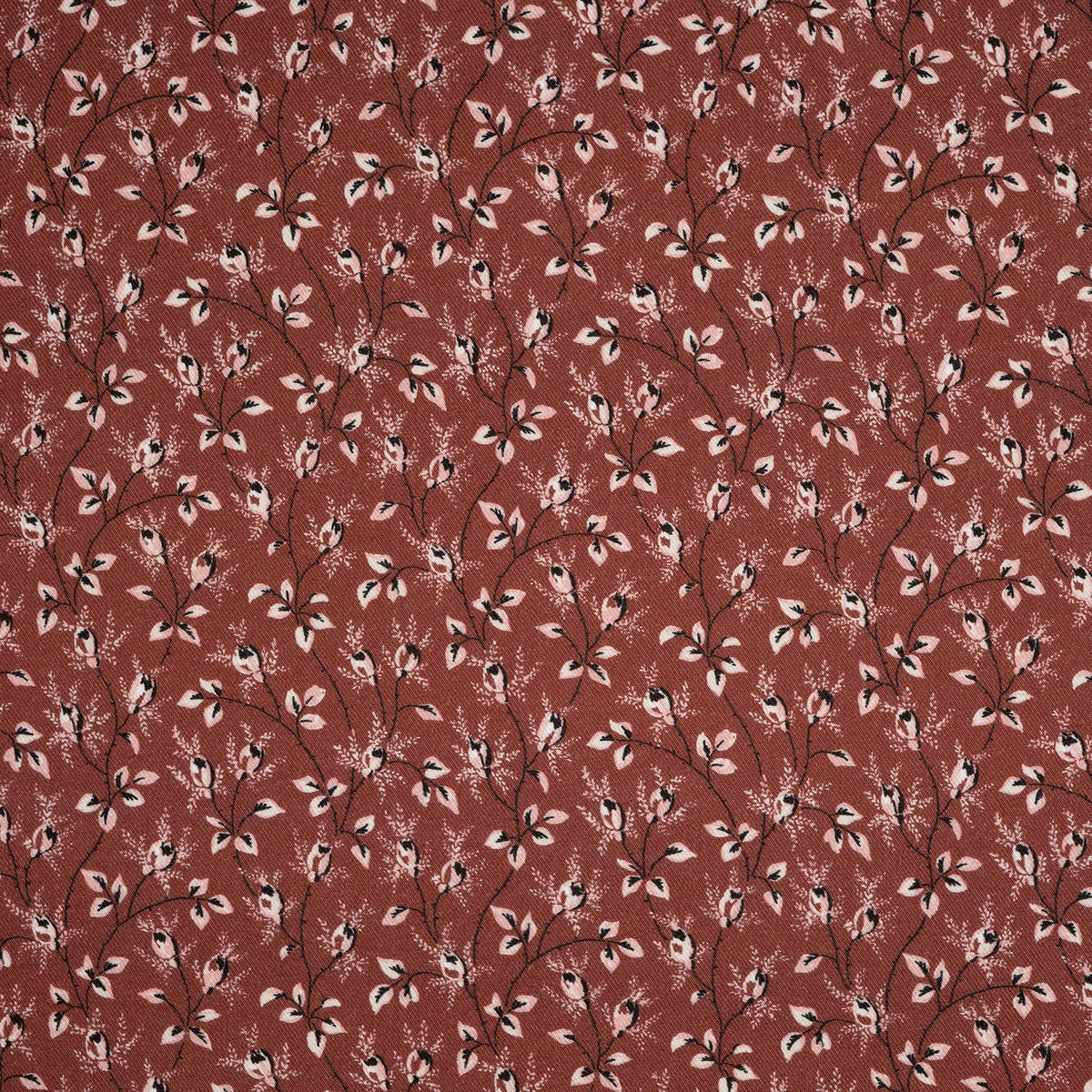 Viskose Blütenzweige Rosa Braun