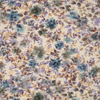 Viskose Jersey Digital Blumen Lila Blau Braun | Stoffwerk