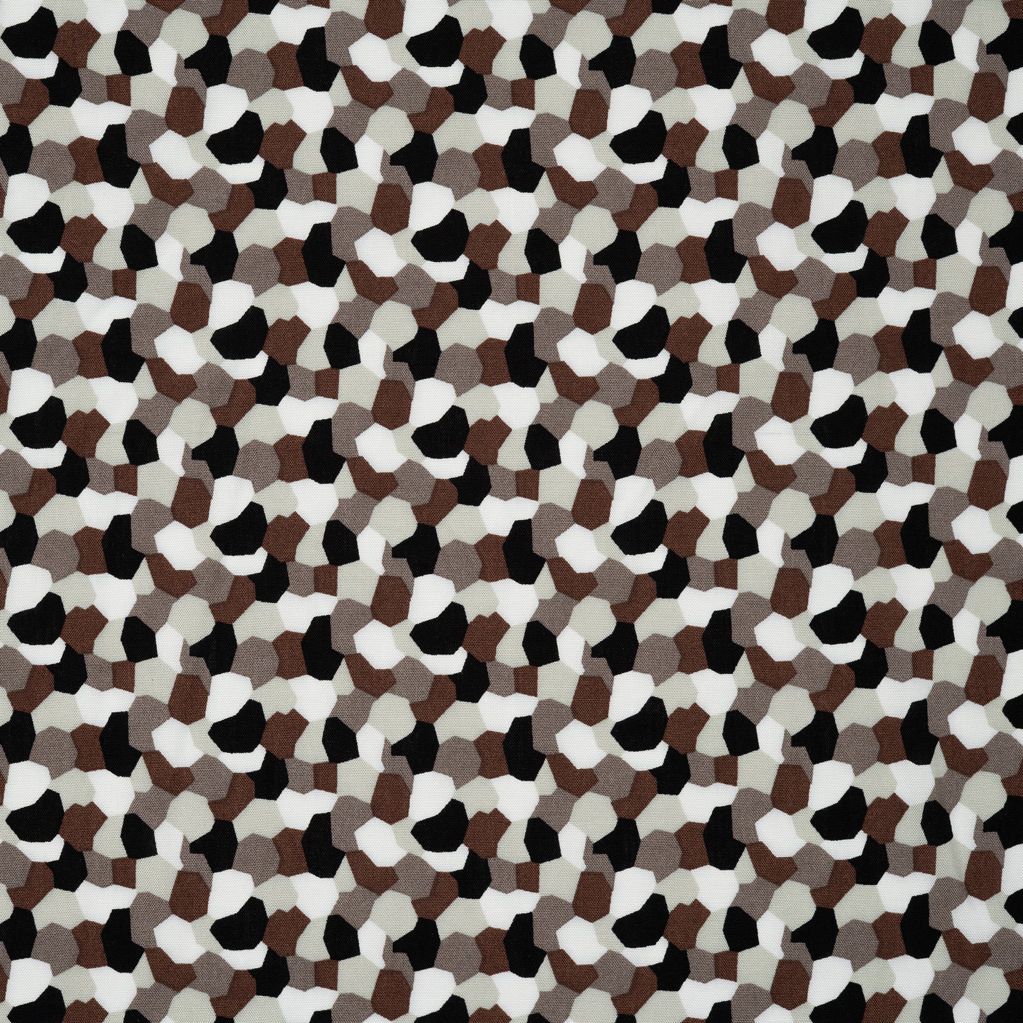 Viskose Kleine Mosaik Steinchen Sand Braun Beige Creme | Stoffwerk