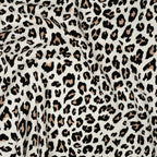 Viskose Leinen Leo Beige Schwarz | Stoffwerk