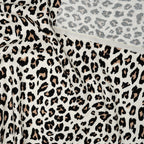 Viskose Leinen Leo Beige Schwarz | Stoffwerk