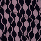 Viskose Lenzing Ecovero Abstrakt Navy Mauve | Stoffwerk