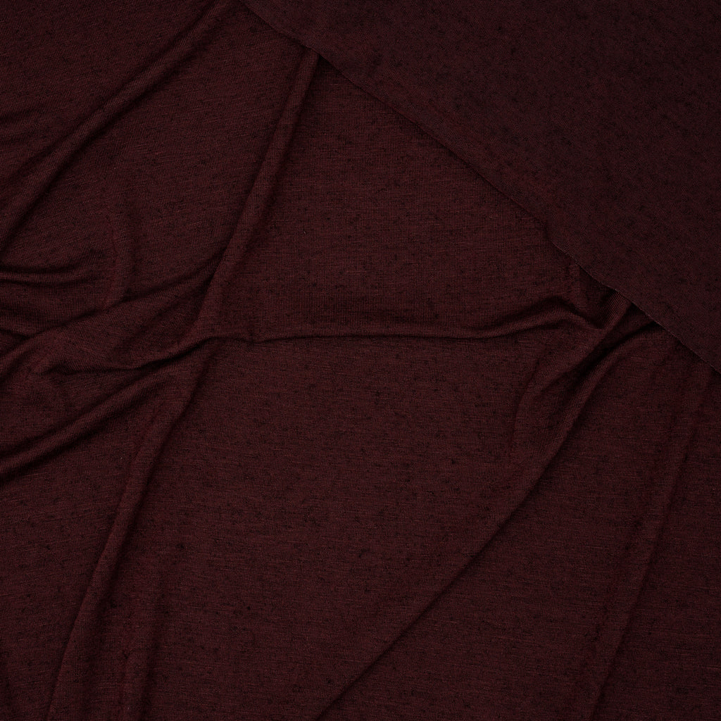Viskose-Wolljersey Bordeaux