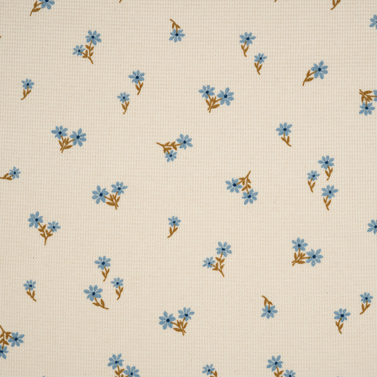 Waffelstrick Blumen Natur