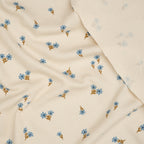 Waffelstrick Blumen Natur